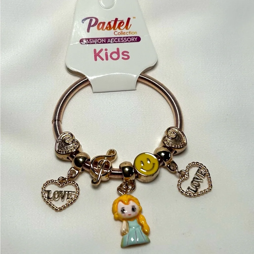 Princess Themed Kids Stretch bracelets.  New: Pick your Princess!